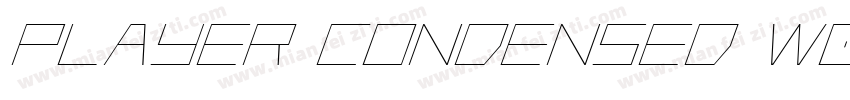 Player Condensed W05 Bold字体转换